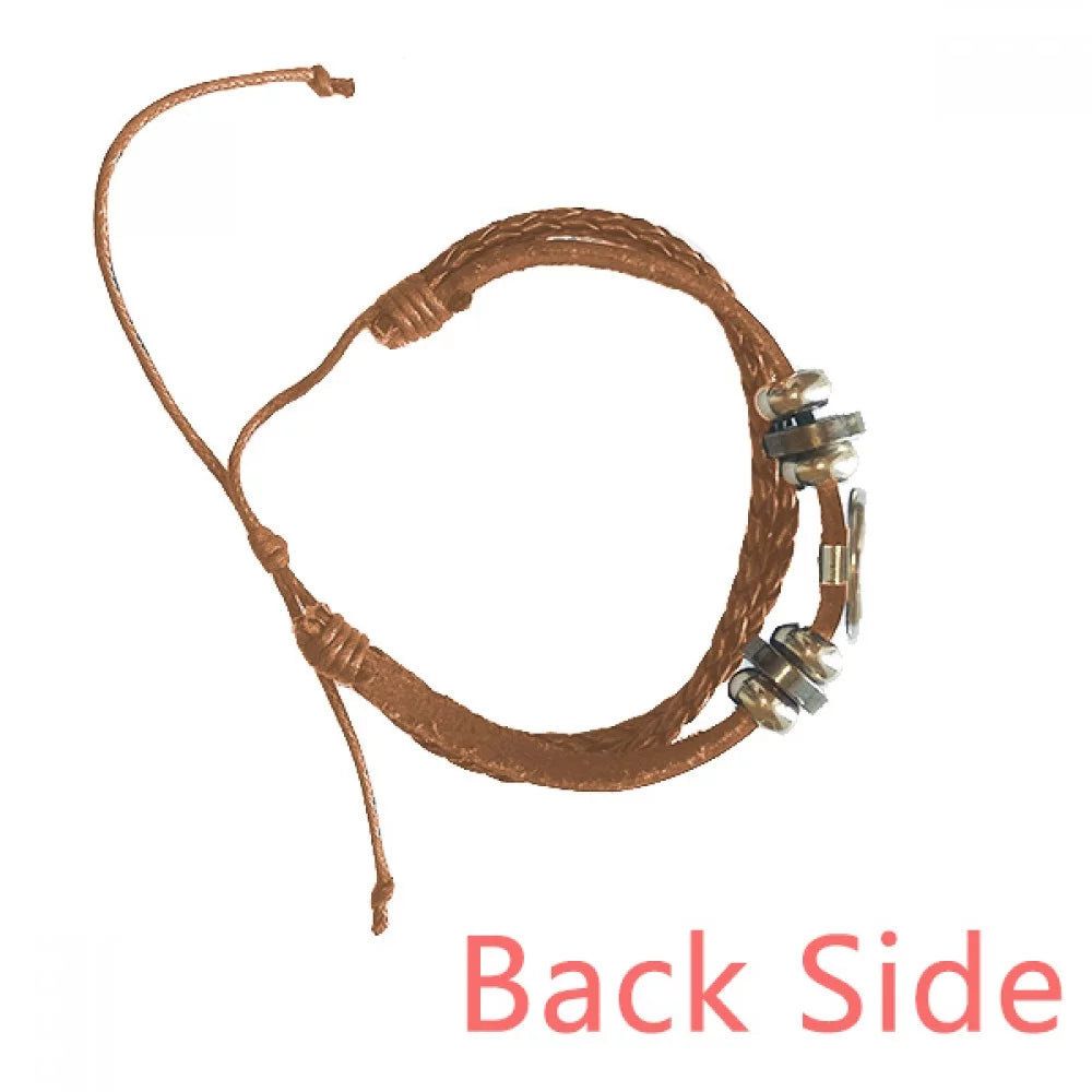 Service Cashier Supermarket Checkout Bracelet Wristband Leather Jewelry Ornament