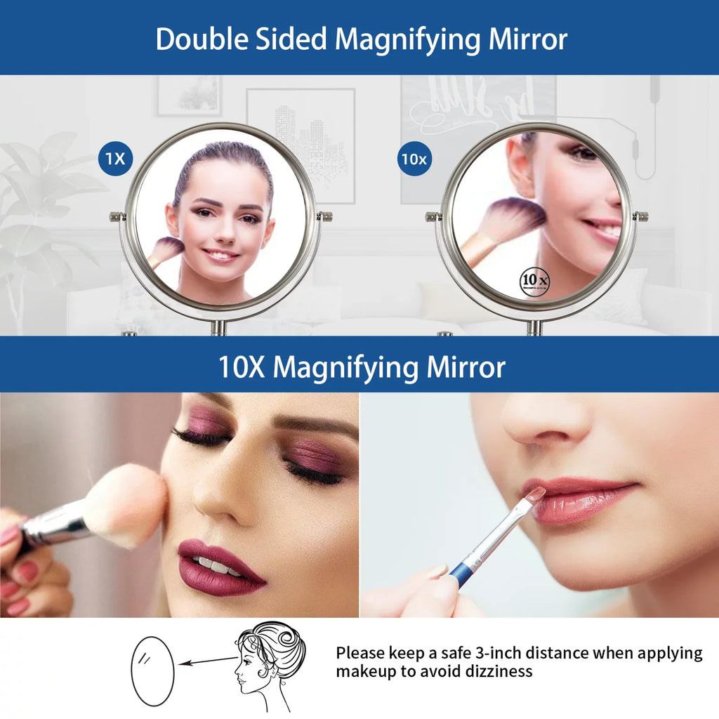 Wall Mounted Makeup Vanity Mirror - 3.0 - Illuminate Beauty