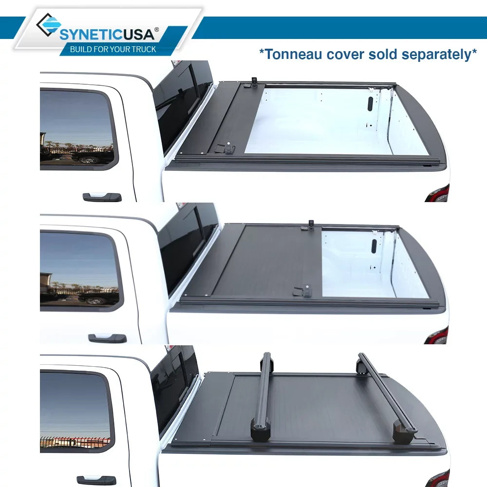 Syneticusa  Adjustable Crossbar Truck Bed Towers Heavy Duty Cargo Rack Compatible with  Ram Silverado Tundra Titan