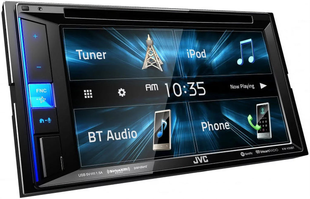 2DIN  Car Stereo Receiver, touchscreen with Pyle License Plate Mount Rear View Color Camera, Pioneer 6.5" 2-Way  250W, Pioneer 6"x9" 420W 3-Way  & Enrock 16G 50'  Wire