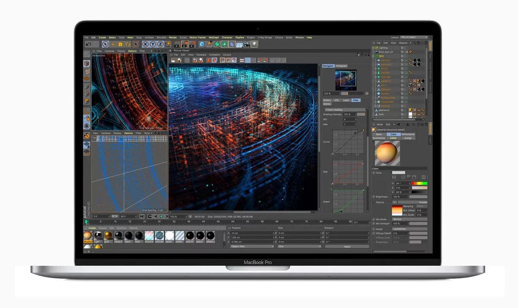 Apple  Grade Macbook Pro 13.3-inch (Retina, Silver, Touch Bar) 2.8Ghz Quad Core i7 (2019) / 128GB  16GB Memory 2560x1600 Display Mac  Big Sur Power Adapter Included