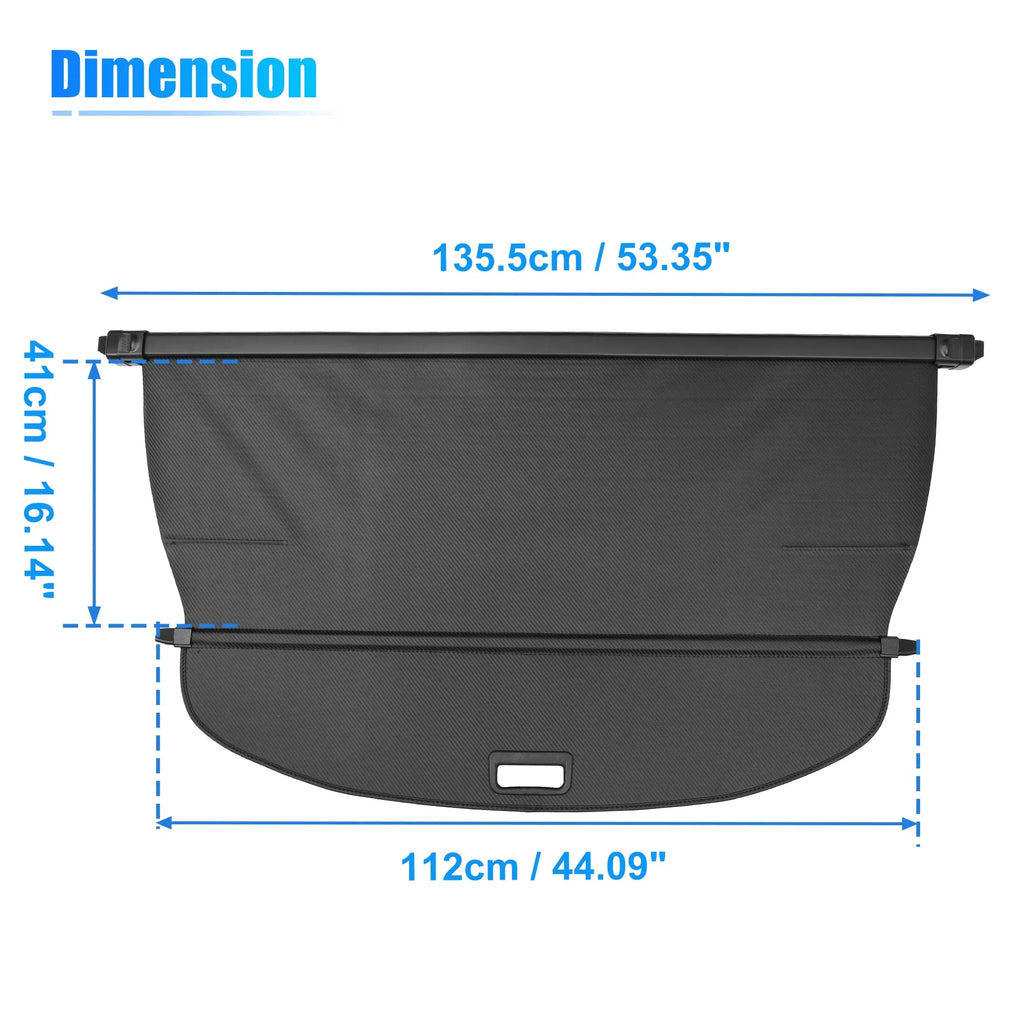 Unique Bargains Retractable Cargo Cover Rear Trunk protective Shield Shade Fit for Nissan Rogue 2021-2024 Not for Rogue Sport