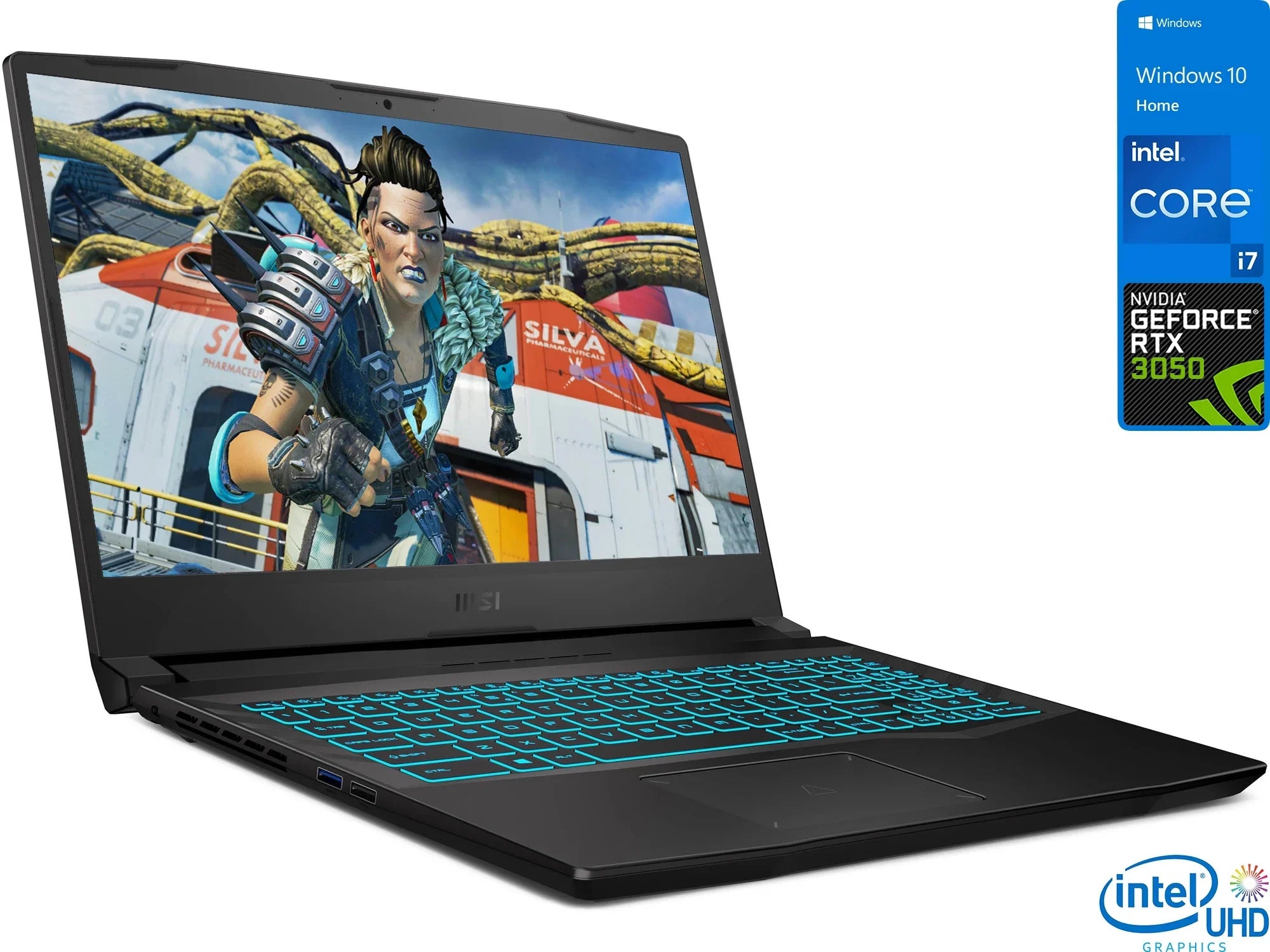 Crosshair Gaming Laptop, 15.6" 144Hz  Display, Intel Core i7-11800H Upto 4.6GHz, 32GB , 2TB NVMe ,  GeForce  3050, , Wi-Fi, Bluetooth, Windows 10 Home