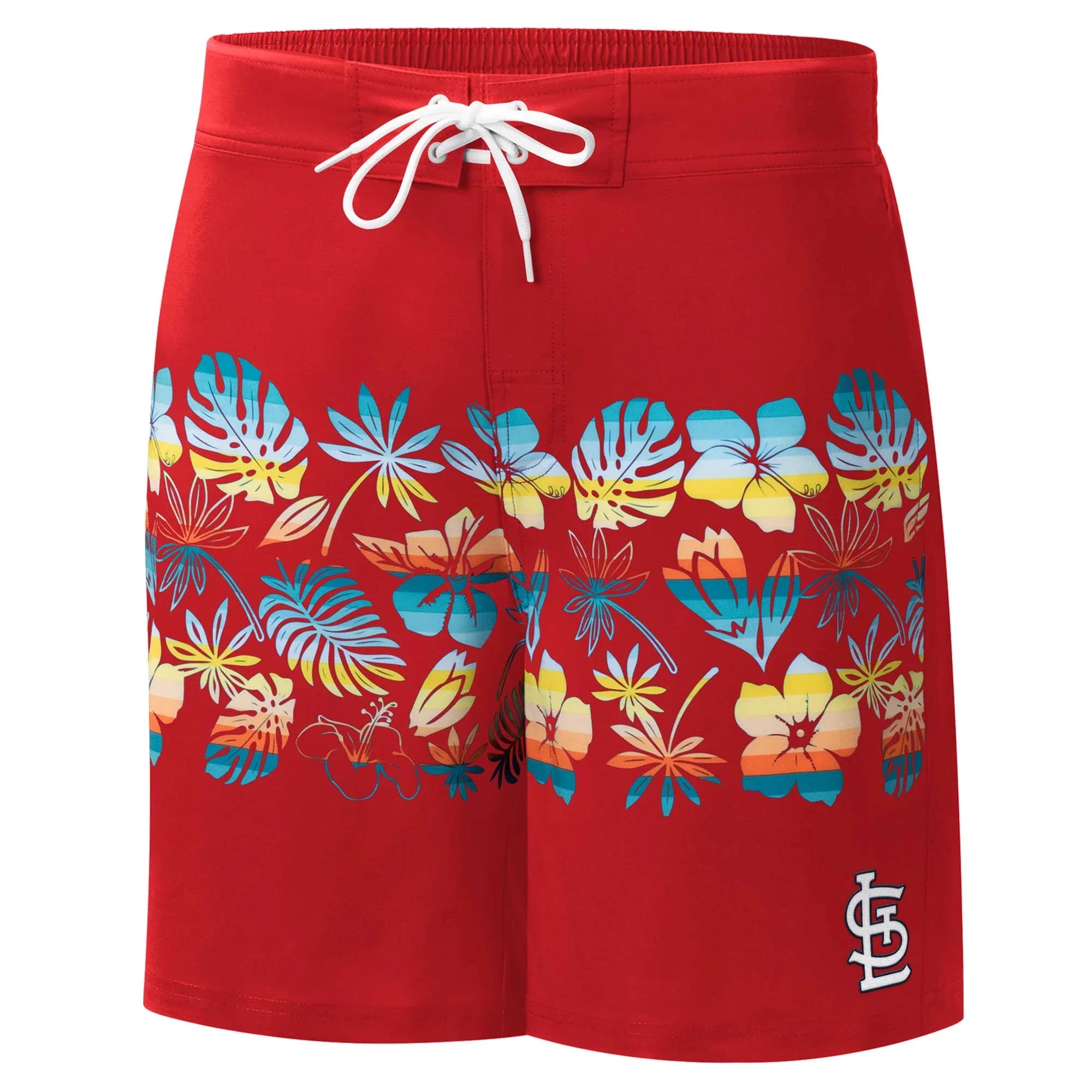 Men's - Sports by Carl Banks Red St. Louis Cardinals Breeze Volley Swim Shorts