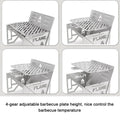 Nebublu Stainless Steel Furnace, Portable Camping Stove for Picnic  Cooking