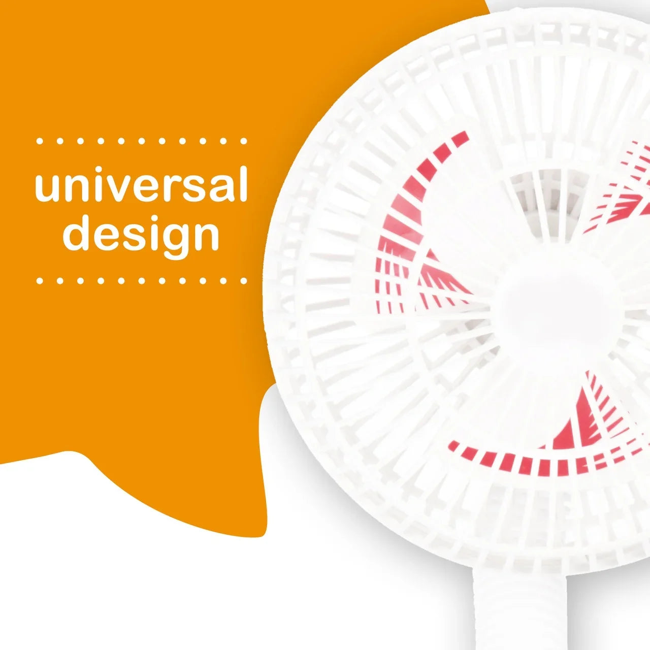 Diono Clip-On Baby Safe Universal Stroller Fan with Flexible Neck for Perfect Angle, Pack of Two, White