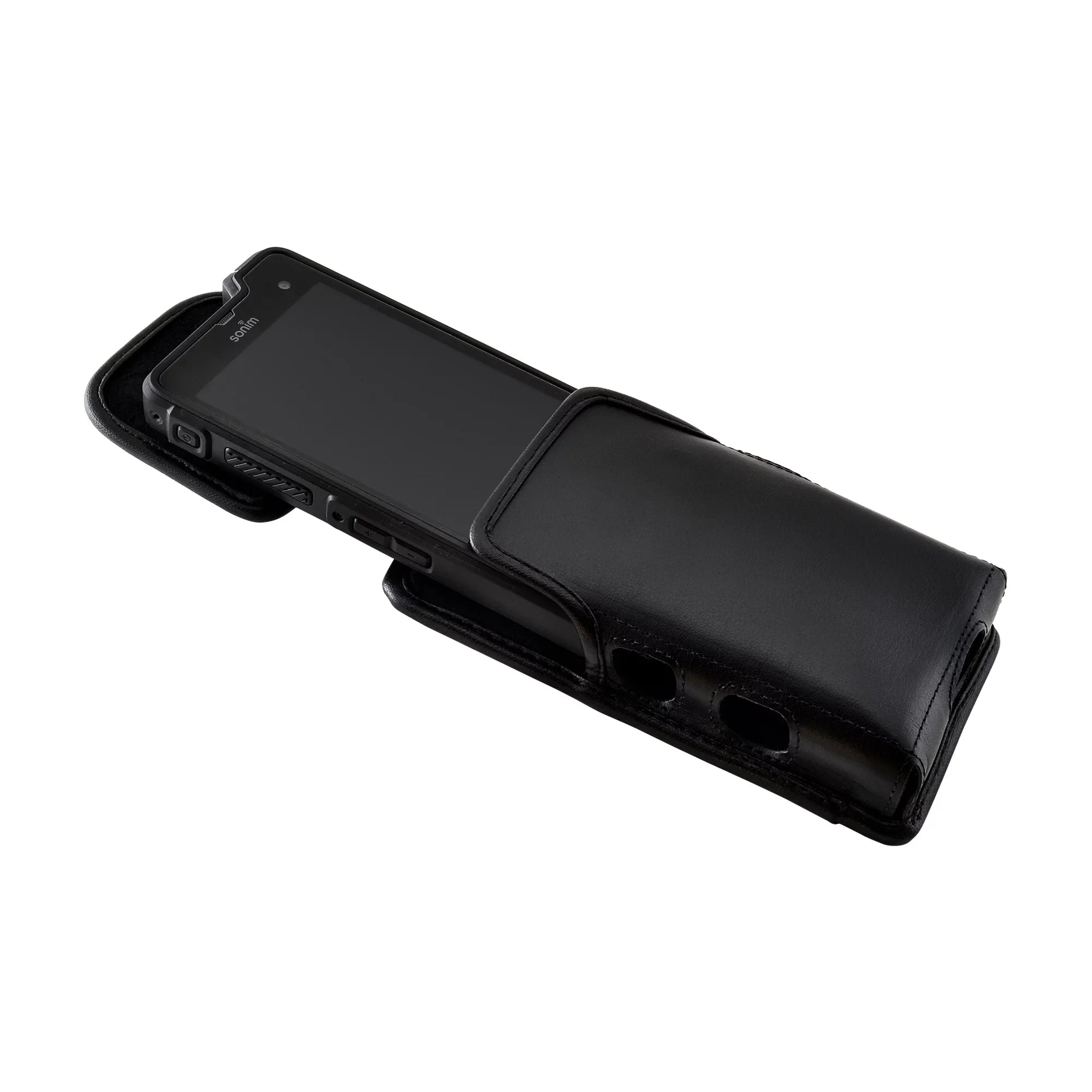 Sonim     Radio Phone Holster Vertical Black Belt Clip Case