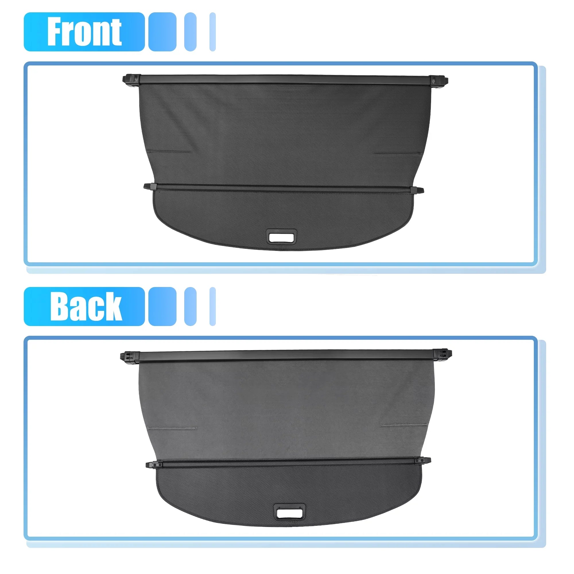Unique Bargains Retractable Cargo Cover Rear Trunk protective Shield Shade Fit for Nissan Rogue 2021-2024 Not for Rogue Sport
