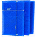 MicroPower Guard Air Cleaner Replacement Filter Pads 20x25 Refills (3 Pack)