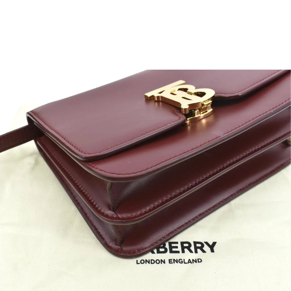 Pre-owned  Tb Lola Leather Shoulder Bag Red