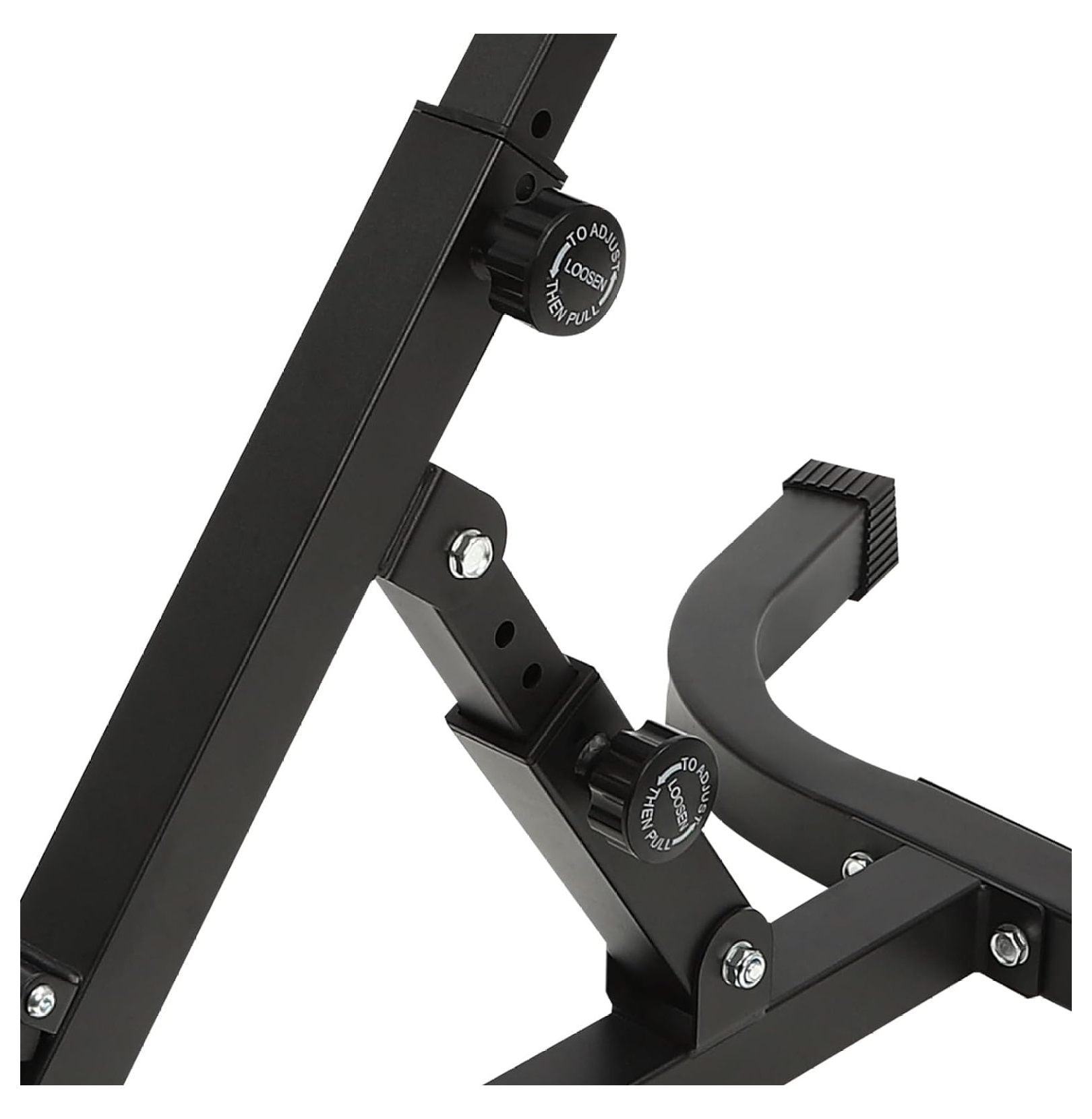 Hyperextension Bench with Adjustable Height and Back, Multi-functional Workout Bench, Back Extension Chair
