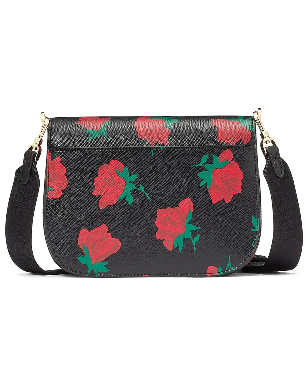 Madison Rose Toss Printed Saddle Bag