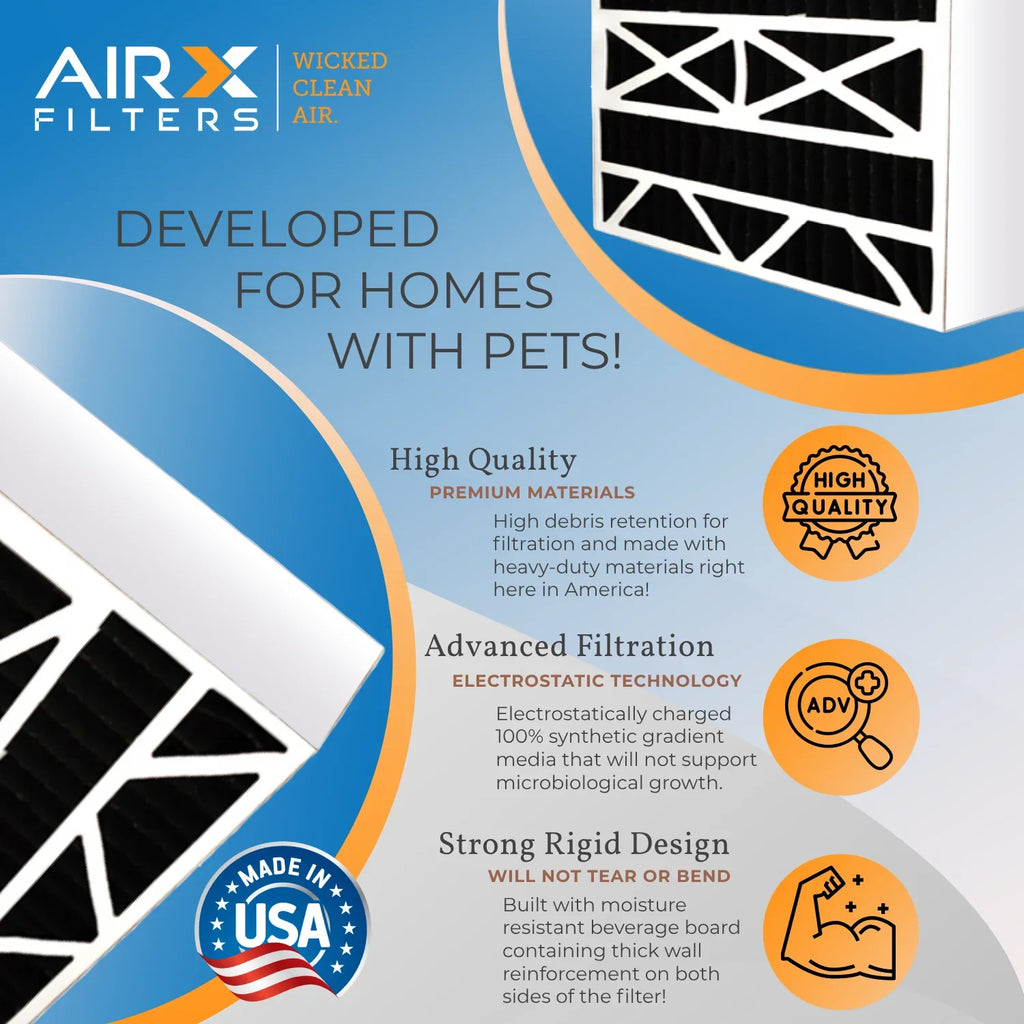 18x24x4 Air Filter Odor Eliminator Carbon Filter  8 Comparable to  700 &  5   Premium  Made 18x24x4 Furnace Filters by     . 6 Pack