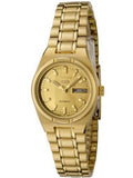 Seiko Women's  5 Automatic Gold Dial Gold-Tone Stainless Steel Watch