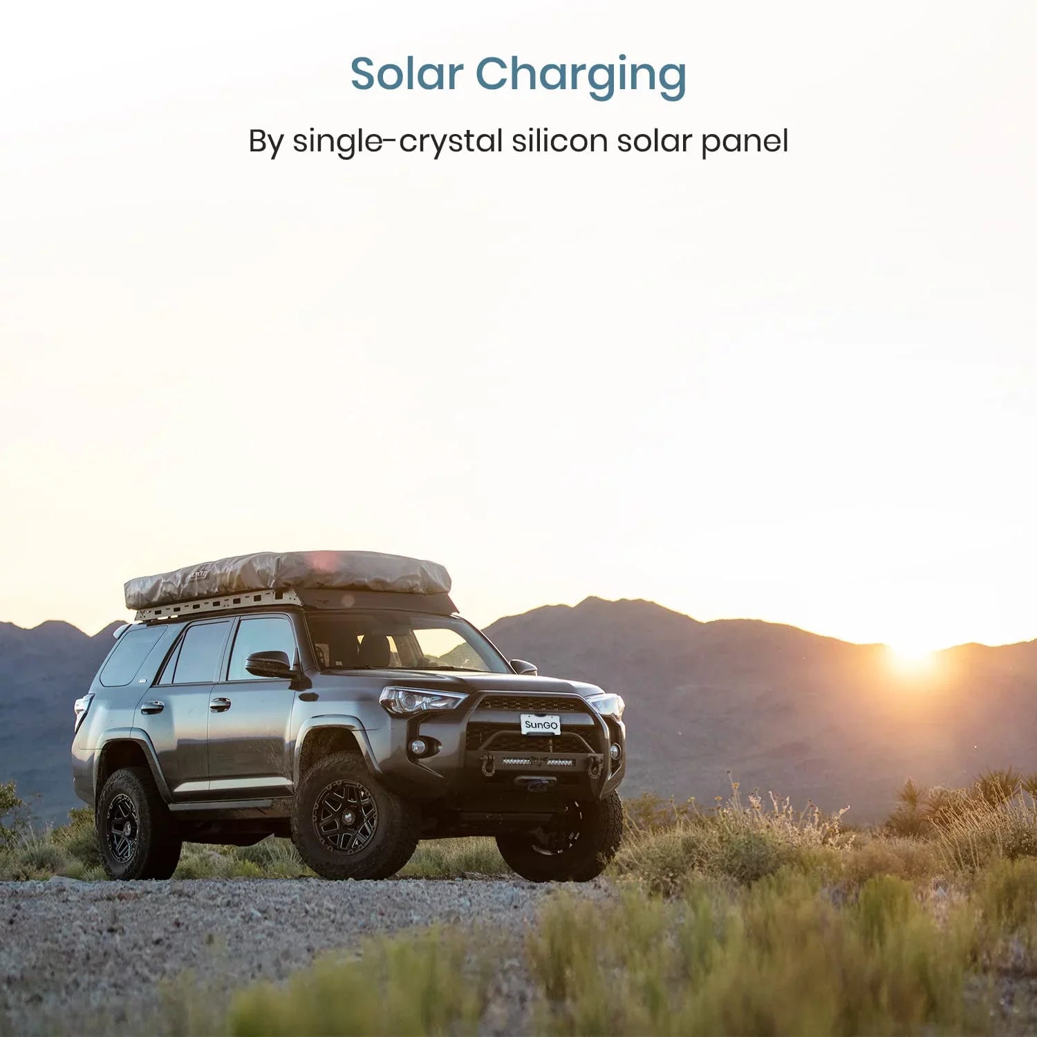 SunGo Pro Solar Wireless Backup Camera for Most Vehicle,  No Wiring No Drilling Install with Digital Wireless Night Vision Rear View Camera