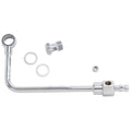 Edelbrock 8126 Chrome Steel Fuel Line Kit with 3/8 Barb Fitting