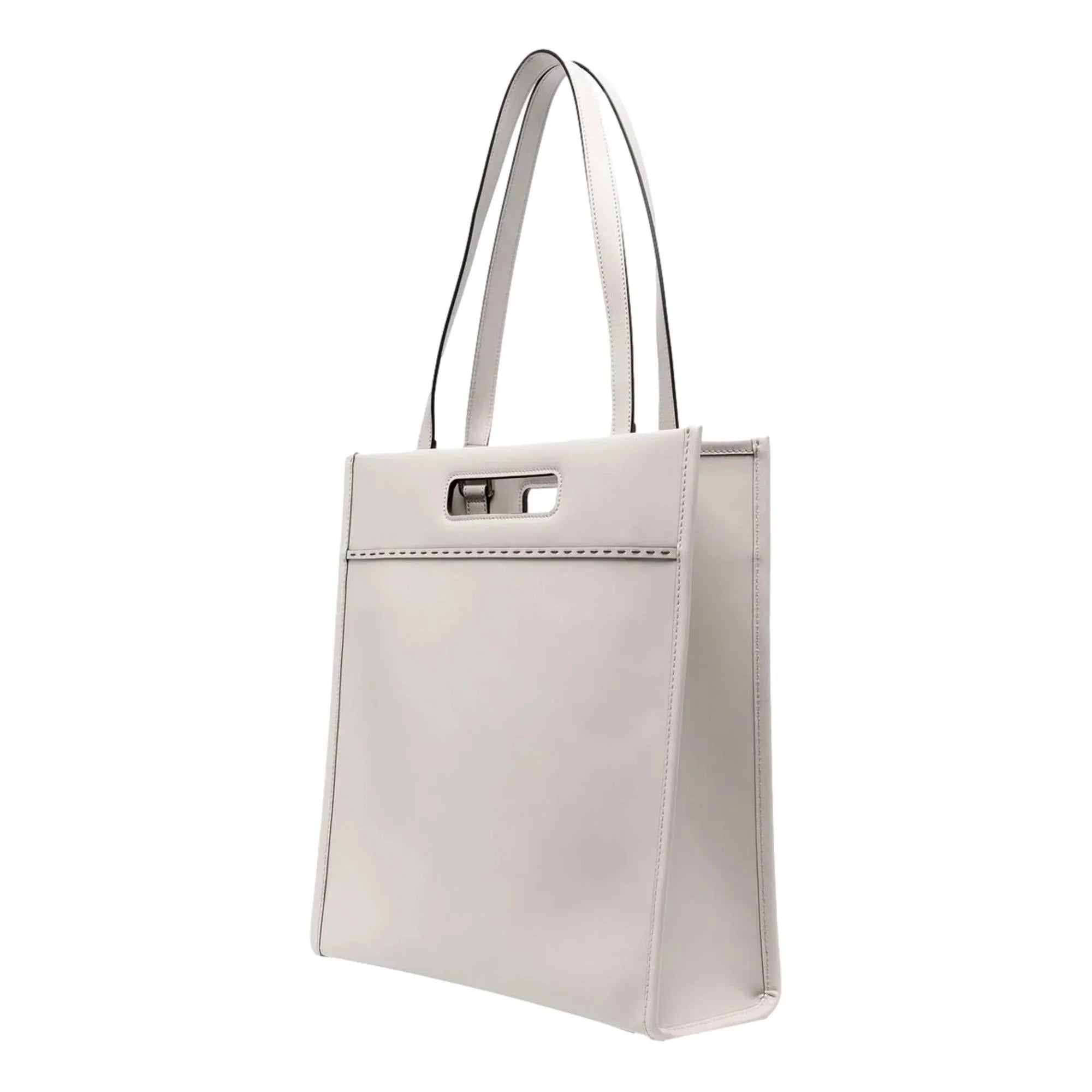 New Fendi Roma Ghiaia Calf Leather Tote Bag