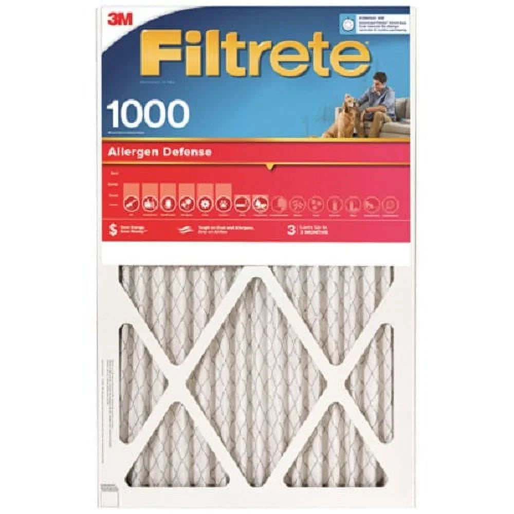 3M 9803-4 20" x 25" x 1" Red  1000 Filtrete 3 Month Disposable Pleated Air Filter - Quantity of 4