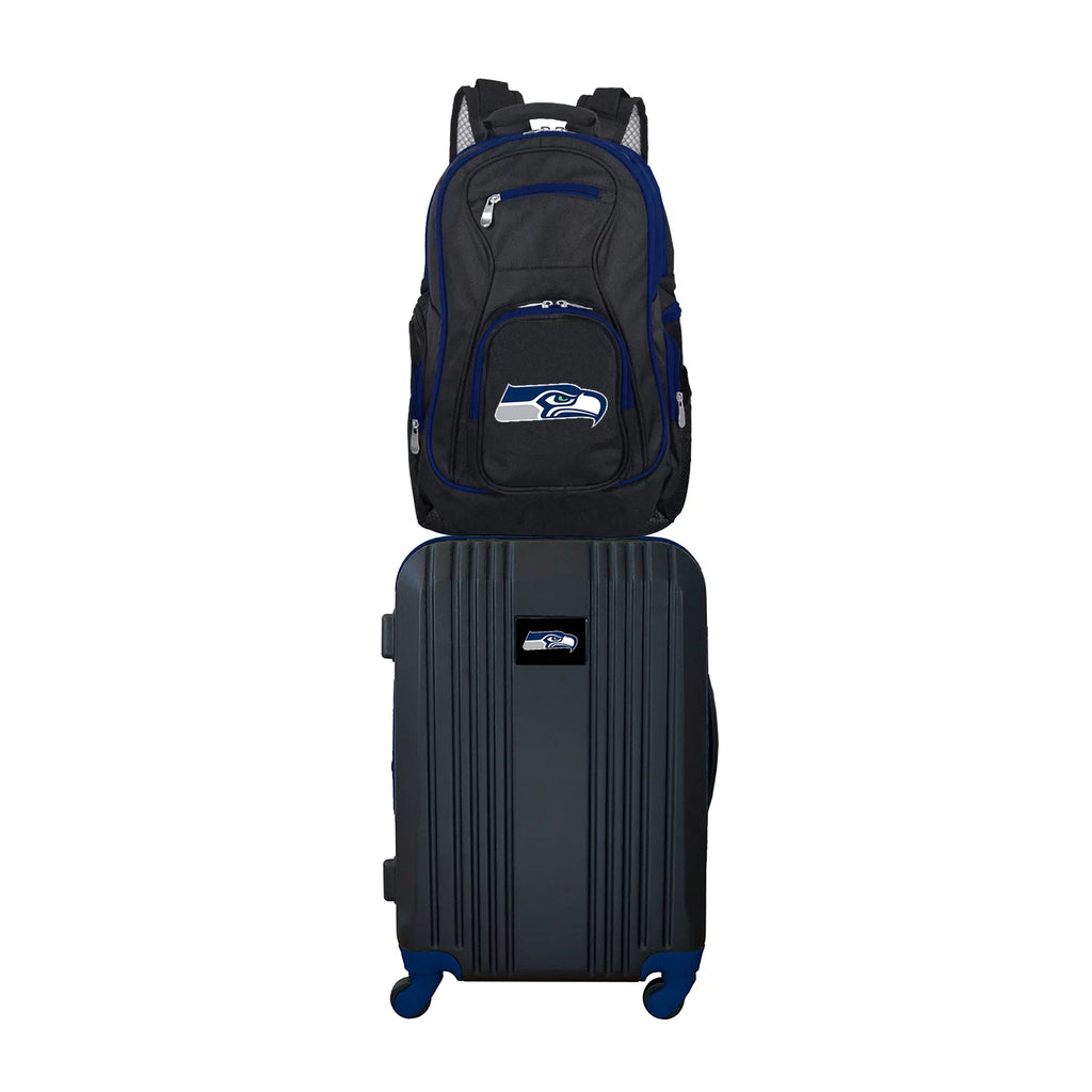 Seattle Seahawks 2-Piece Luggage and Backpack Set
