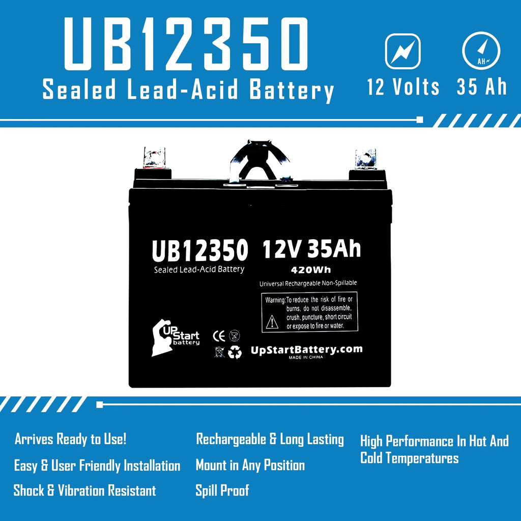 5x Pack - Compatible Topaz 850 Battery - Replacement  Universal Sealed Lead Acid Battery (12V, 35Ah, 35000mAh,  Terminal, , )