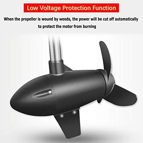 PreAsion 240lbs Thrust Electric Outboard Motor Outboard Engine Saltwater Electric Trolling Motor 24V