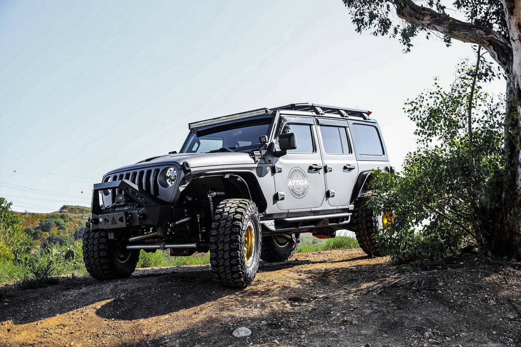 Attica 2018-2024 Fits Jeep Wrangler  2019-2024 Gladiator   Pillar Light Mount Bracket Powder Coated Steel -