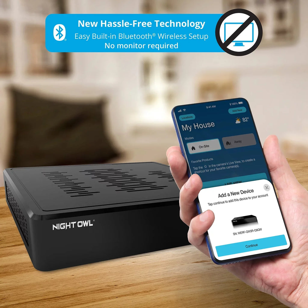 Night Owl 10 Channel 4K Wi-Fi  with 1TB Hard Drive and 4 Wi-Fi  1080p  Spotlight Cameras
