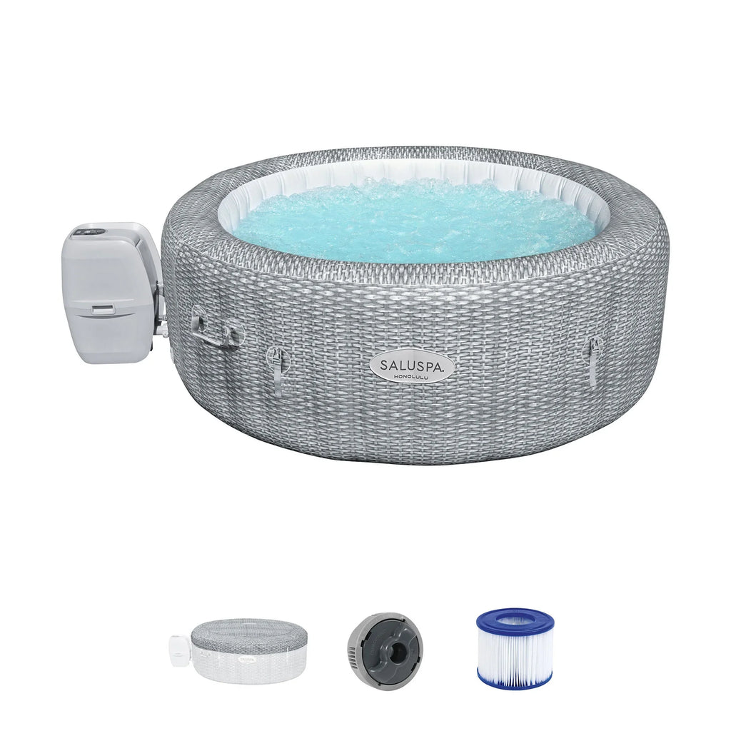 Bestway Coleman Honolulu AirJet Hot Tub with 2-Pack SaluSpa Spa Seat