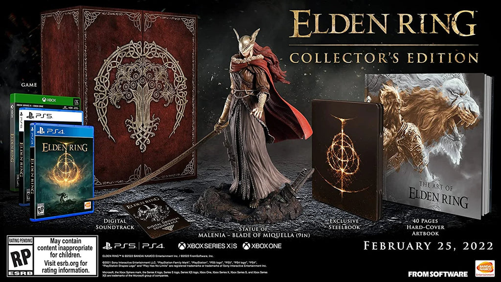 Elden Ring Collector's Edition, Bandai Namco, Xbox Series ,, Xbox One, PlayStation 4, PlayStation 5
