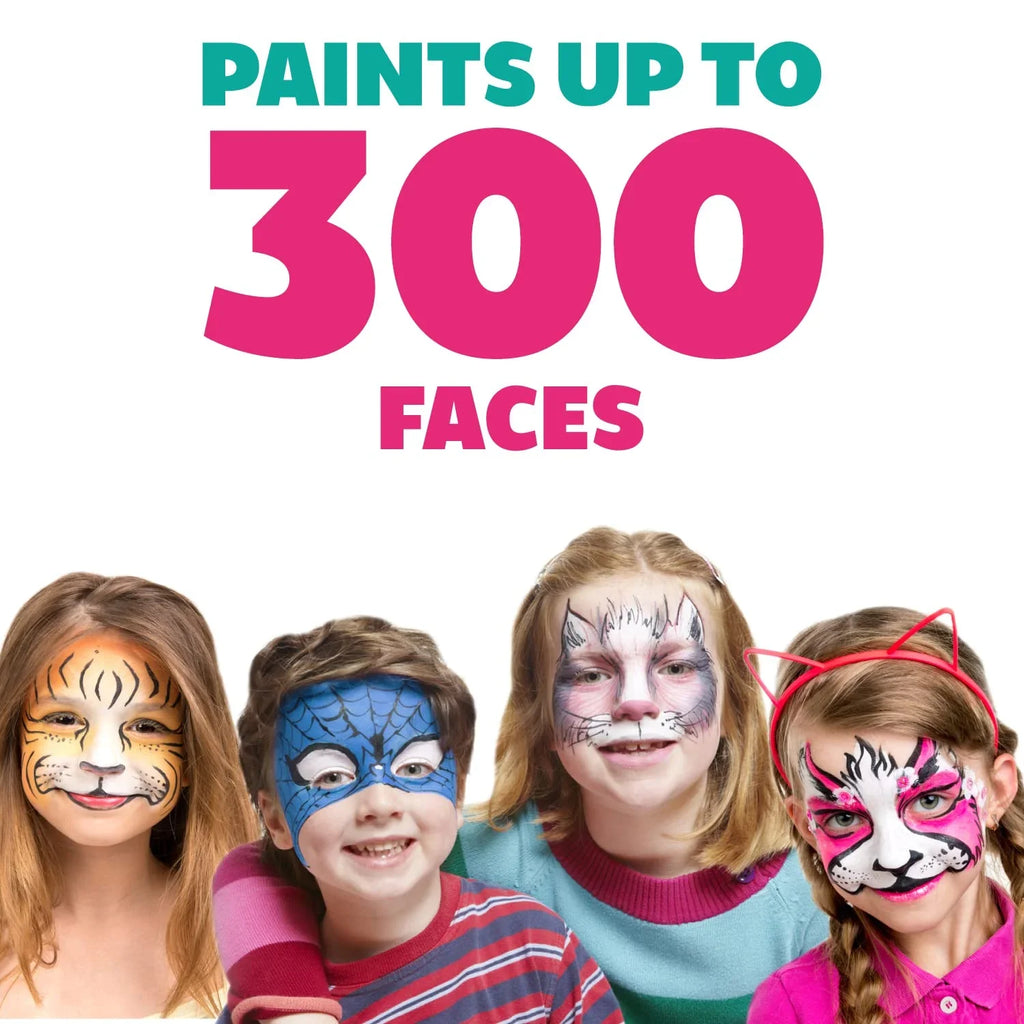 Black And White Face Paint Set, Safe Non Toxic Professional Face & Body Painting Kit For Kids Party, Adults, Cosplay, Water Activated Paints Special Effects Makeup