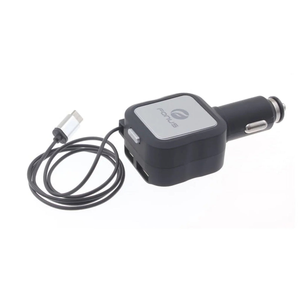 Magnetic Mount Holder w Retractable Car Charger  for Nokia 8, 3.1 Plus - OnePlus 5T, 6, 6T, 7 Pro - Razer Phone 2 -  Hydrogen One - Samsung Galaxy  Plus, + , S10e  Plus active