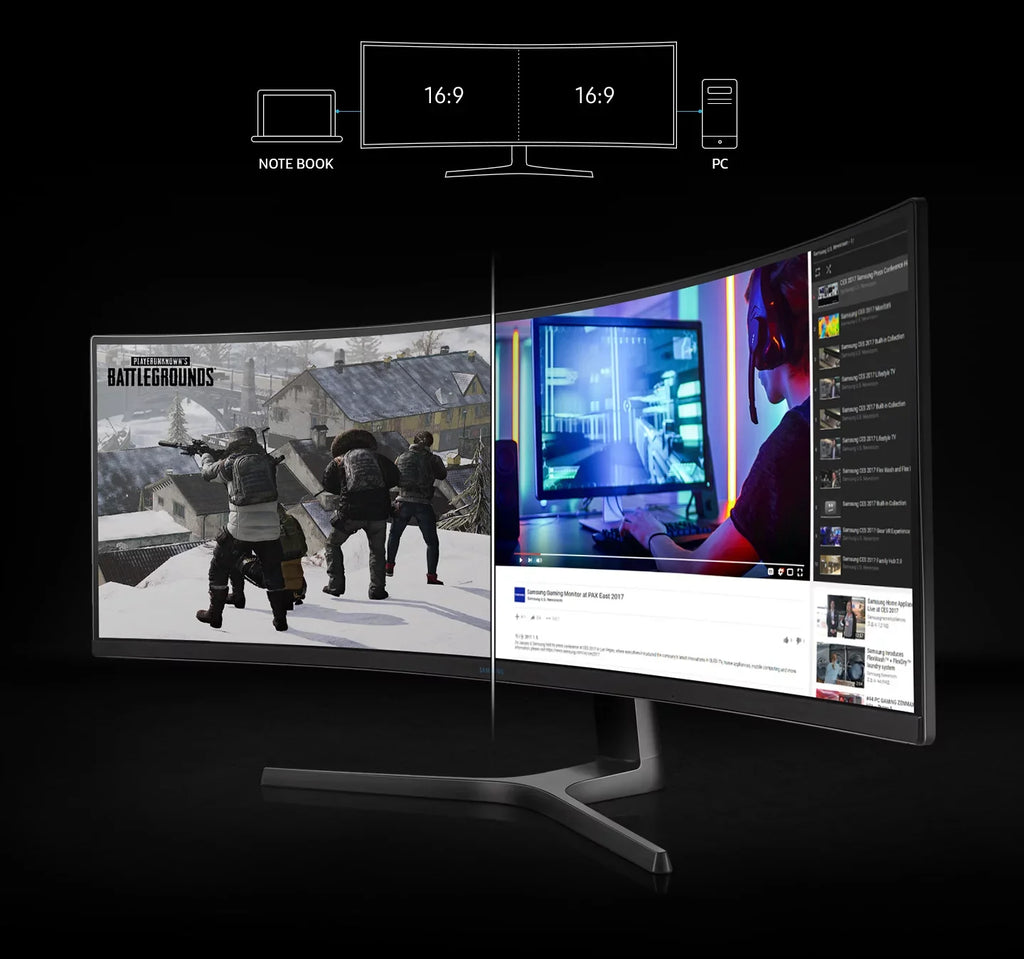 49" Class  Dual  (5,120 x 1,440) Curved  Gaming Monitor
