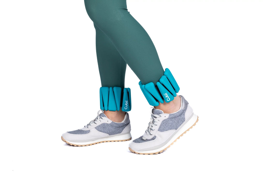 Cubii Wearable and Adjustable 2 lb Ankle/Wrist Weights, Set of 2 Comfortable and Soft, Perfect for Dancing, Running, Walking, Fitness, Workout