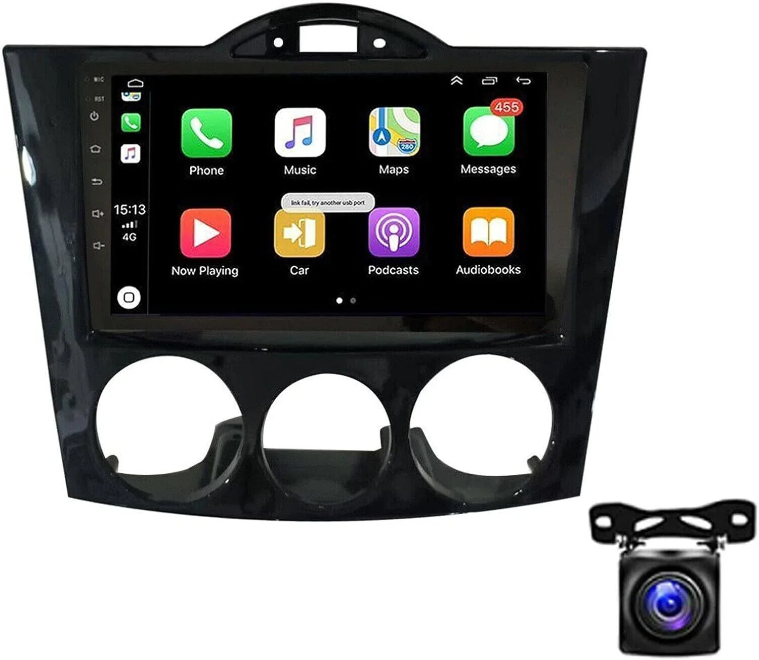 9 inch Car Stereo Radio w/Carplay Android Auto for Mazda -8 2003-2008 Double Din Android 13.0 Touch Screen Car Audio Receiver w/WiFi  Navigation Bluetooth  Backup Camera Mic - 2+32G