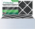 Filterbuy 17x25x1  8 Odor Eliminator Pleated   Furnace Air Filters with Activated Carbon (12-Pack)