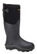 Dryshod Men's Haymaker Gusset Hi Cut Black Boot in Size 13
