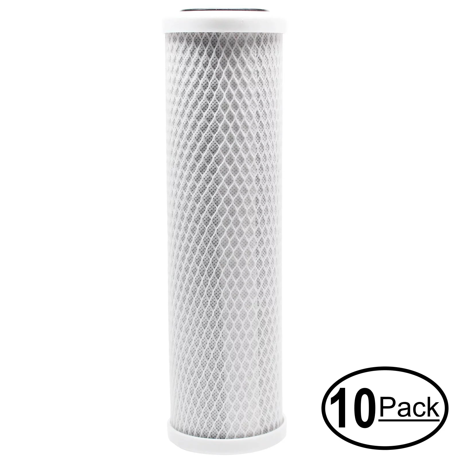 10-Pack Replacement for OmniFIlter  Activated Carbon Block Filter - Universal 10 inch Filter for OmniFilter Undersink Water Filter - Model  - Denali Pure Brand