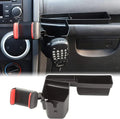 JeCar for Jeep Phone Mount Drink Cup Holder, Passenger Grab Handle Storage Tray Organizer for 2007-2010 Jeep Wrangler