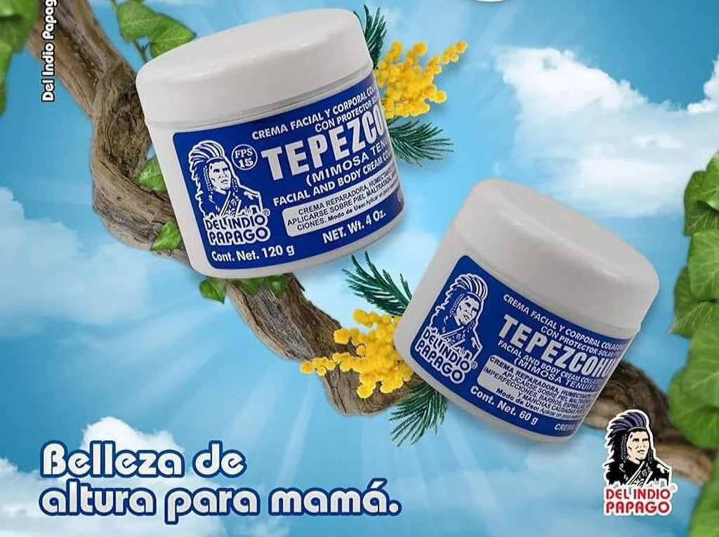 Del Indio Papago Tepezcohuite Day Cream (2oz) + Night Skin Cream (2 oz)   !! Tepezcohuite