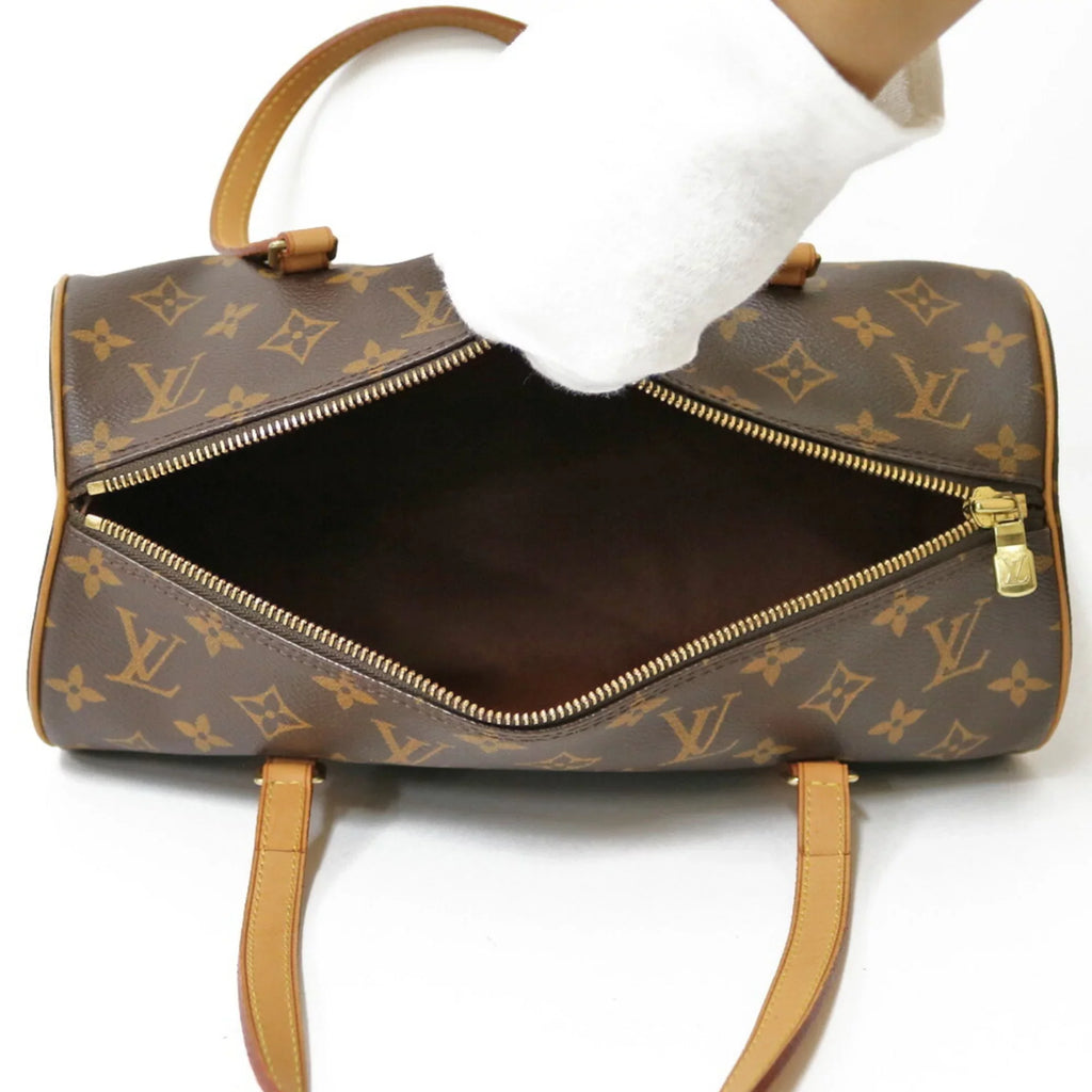 Pre-Owned   Shoulder Bag Monogram Papillon 30  Brown Women's Canvas (Good)