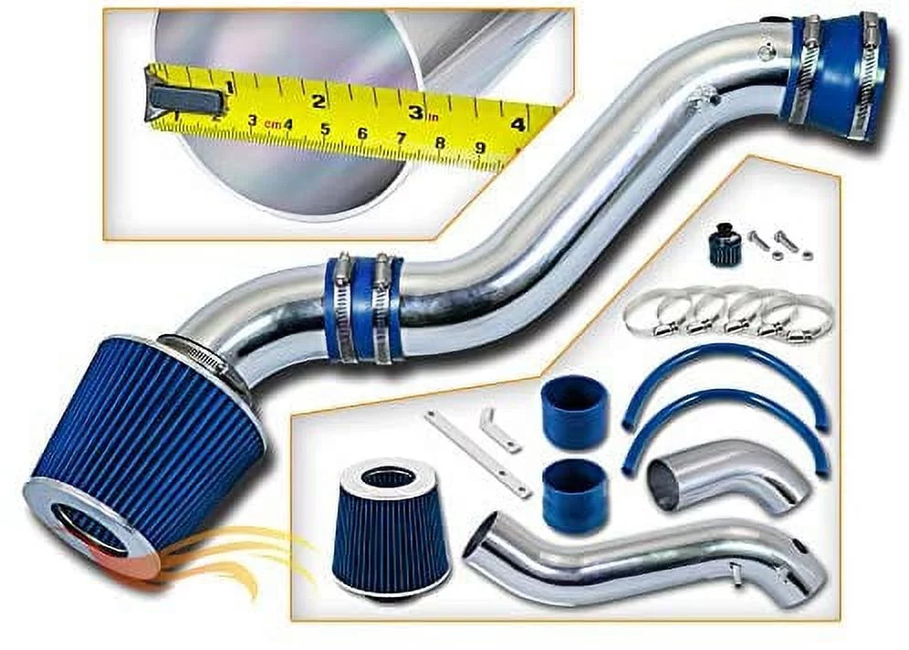Rtunes Racing Short Ram Air Intake Kit + Filter Combo  Compatible For 01-05 Chevy Trailblazer / 02-05  Envoy / 02-04 Oldsmobile Bravada 4.2L