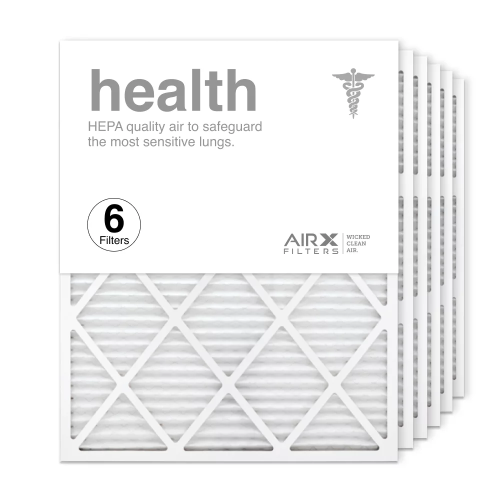 AIRx Filters Health 24x30x1 Air Filter Replacement  13  Furnace Pleated Filter, 6-Pack
