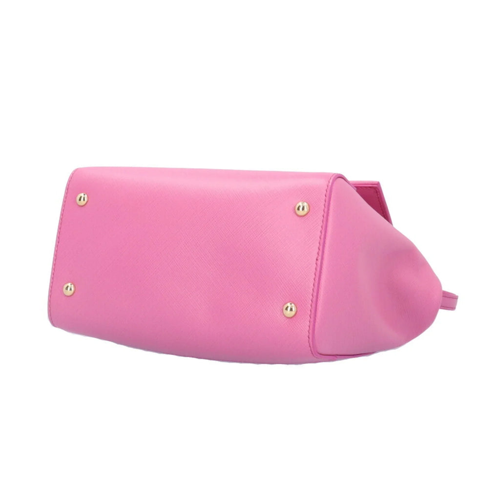 Pre-Owned Salvatore Ferragamo Vara Ribbon Shoulder Bag Leather -21  Pink Ladies 2way  (Good)