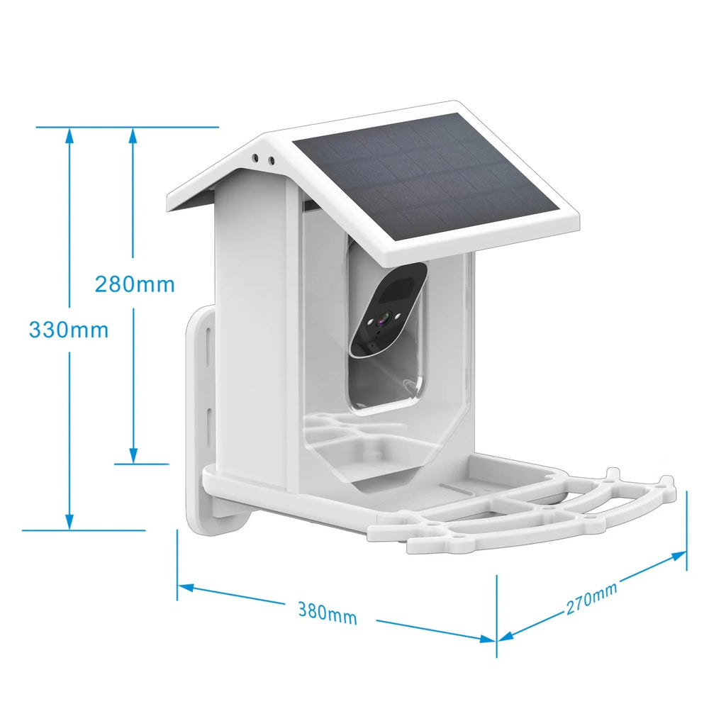 Aibecy Low Solar Bird Camera 1080P Night Vision Camera  Waterproof for Birds and Wildlife
