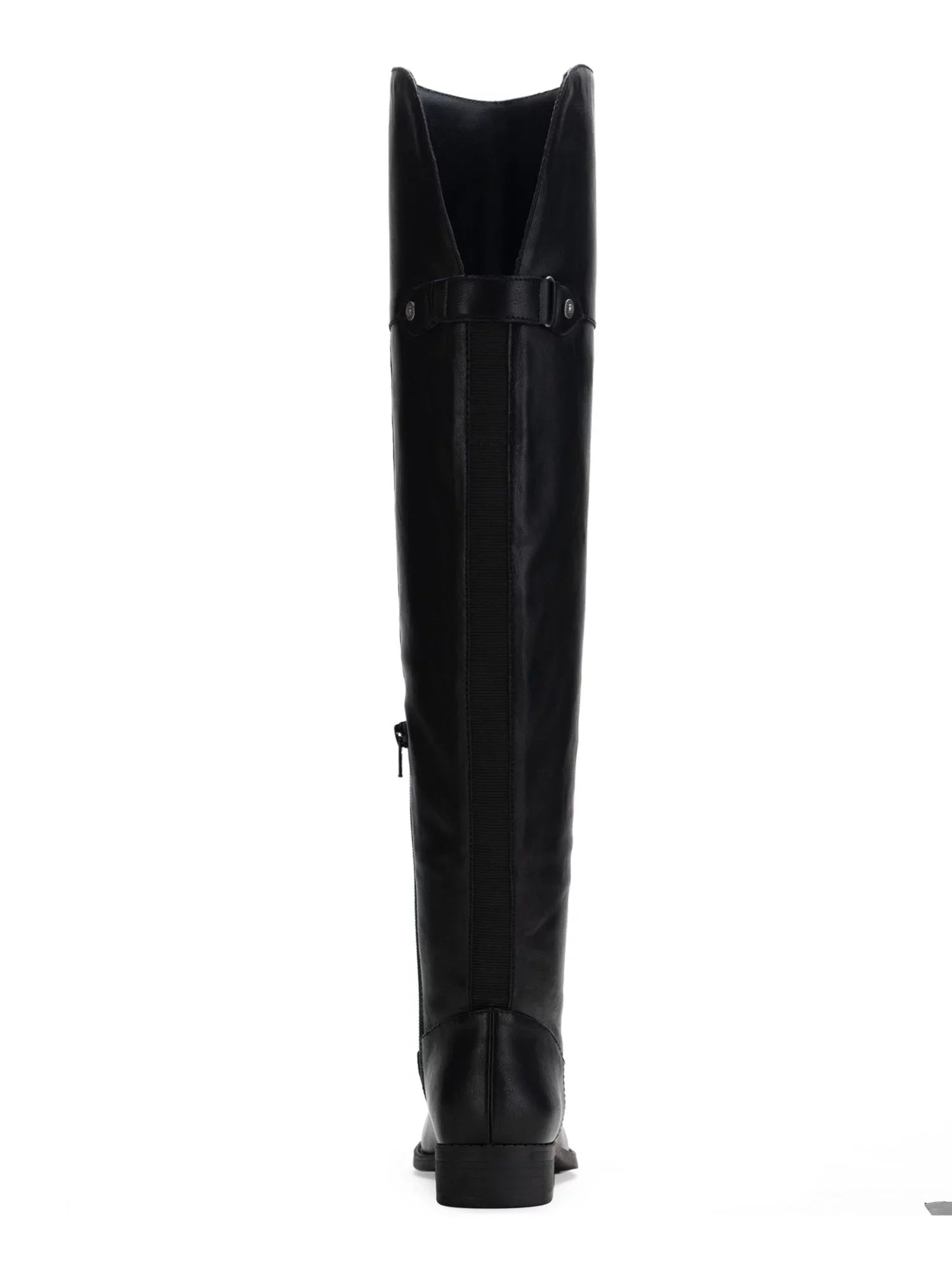 Womens Black Cushioned Gore Stretch Slip Resistant Allicce Round Toe Block Heel Zip-Up Dress Boots Shoes 7.5
