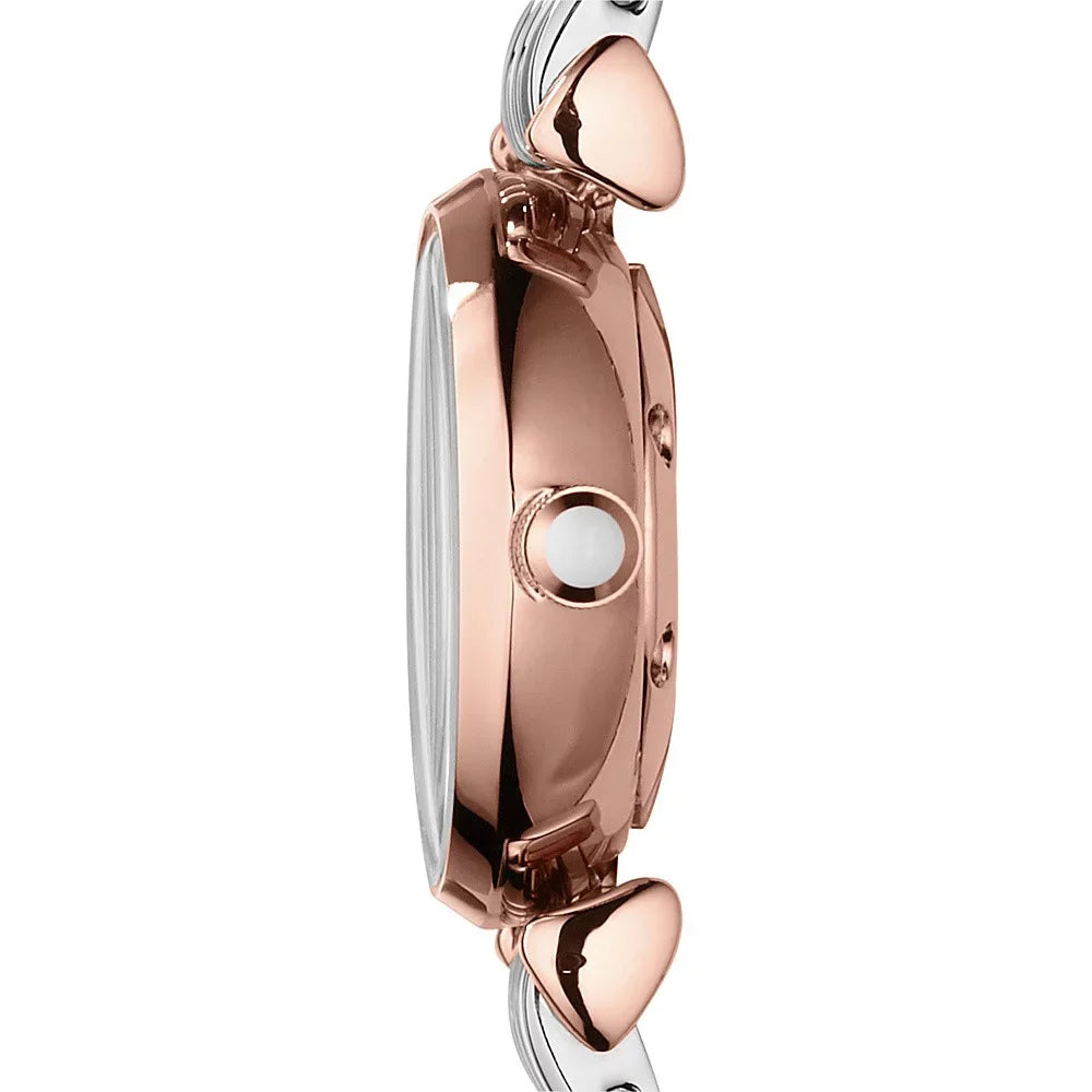 Emporio Armani Women's Two-Tone Mother of Pearl Bracelet Watch