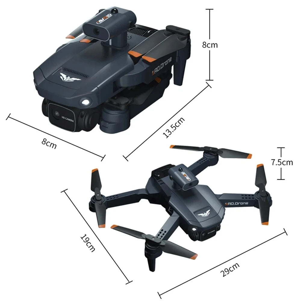 3PC Battery  Drone 4K Professional Dual Camera 6CH Foldable Drone Obstacle Avoidance  Quadcopter Helicopter Toys for Kids Boys