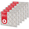 SpiroPure 23.38x23.38x1  11 Pleated Filter Air Filters - Made in  (6 Pack)