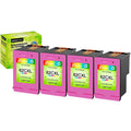 62XL Ink Cartridges Replacement for  High Yield 62  Compatible with Envy 5540 5640 5660 7644 7645 OfficeJet 5740 8040 OfficeJet 200 250 (4 Tri-Color)