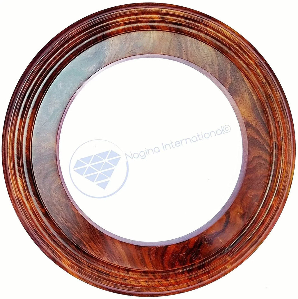 Nagina International Polished Handcrafted Wooden Base | Solid Hardwood Frame (4 Inches)